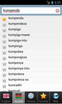 Swahili best dict android App screenshot 5